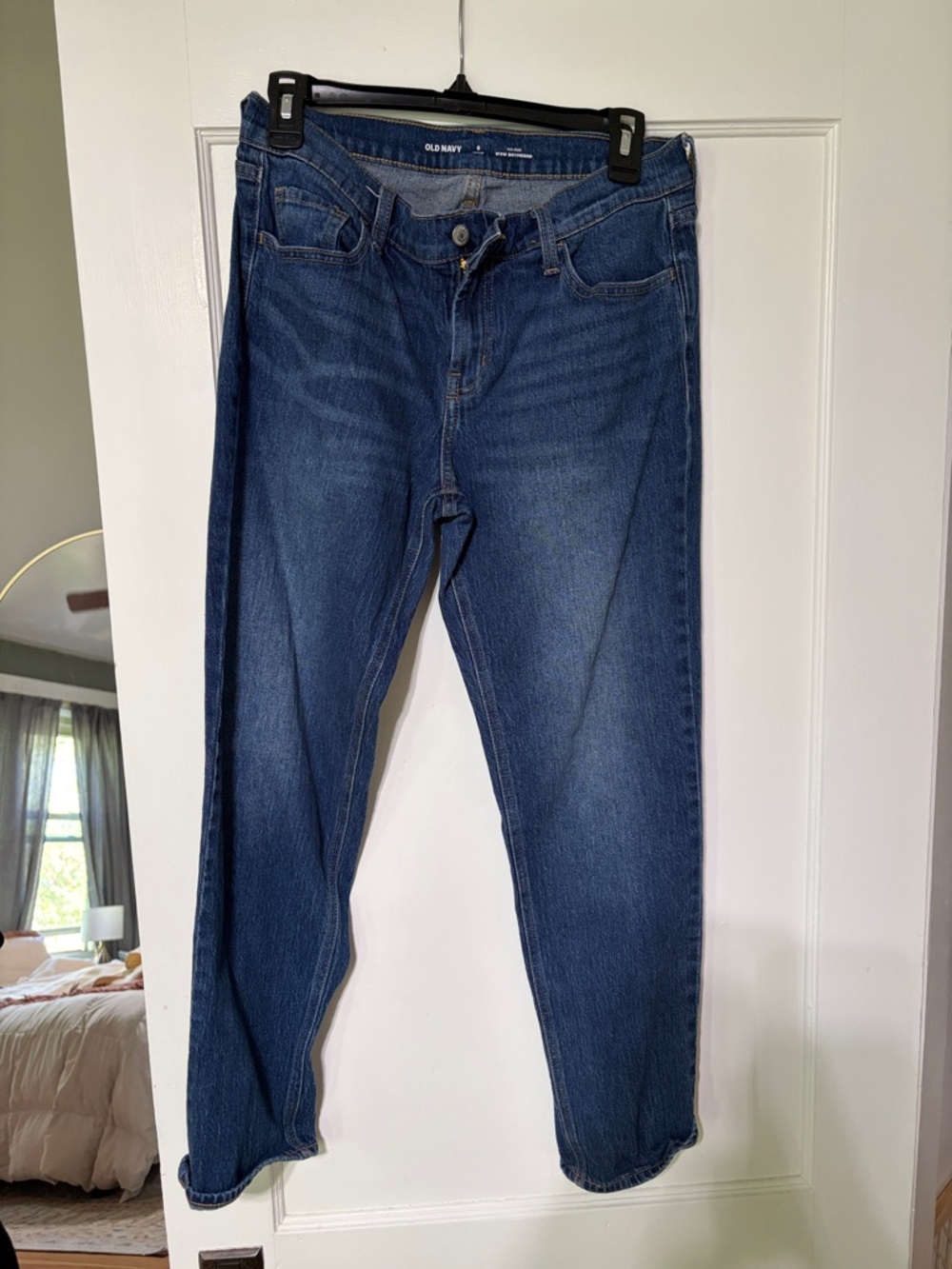 Old Navy WOW Blue Straight-Leg Boyfriend Jeans